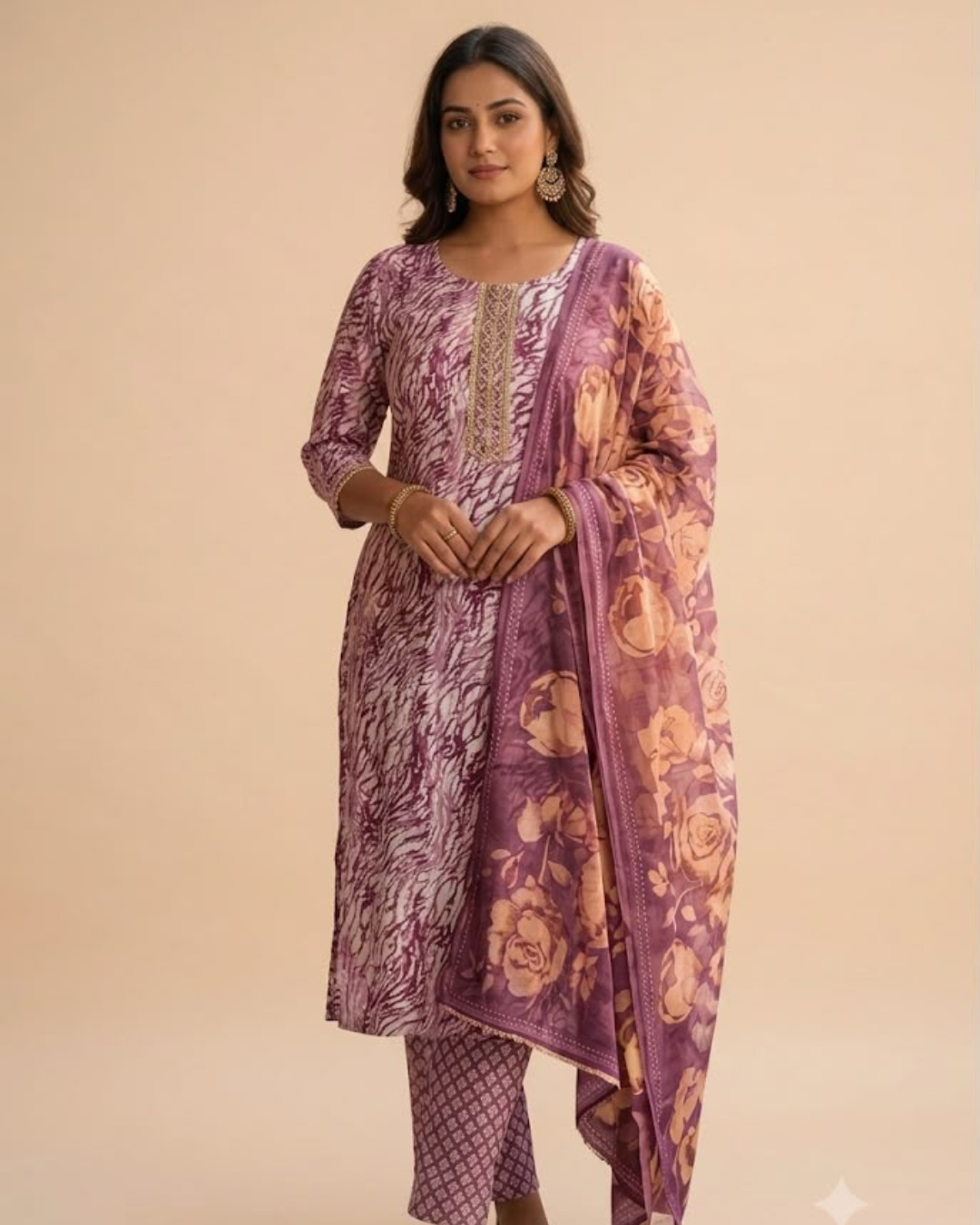 Siya Slub Set with dupatta