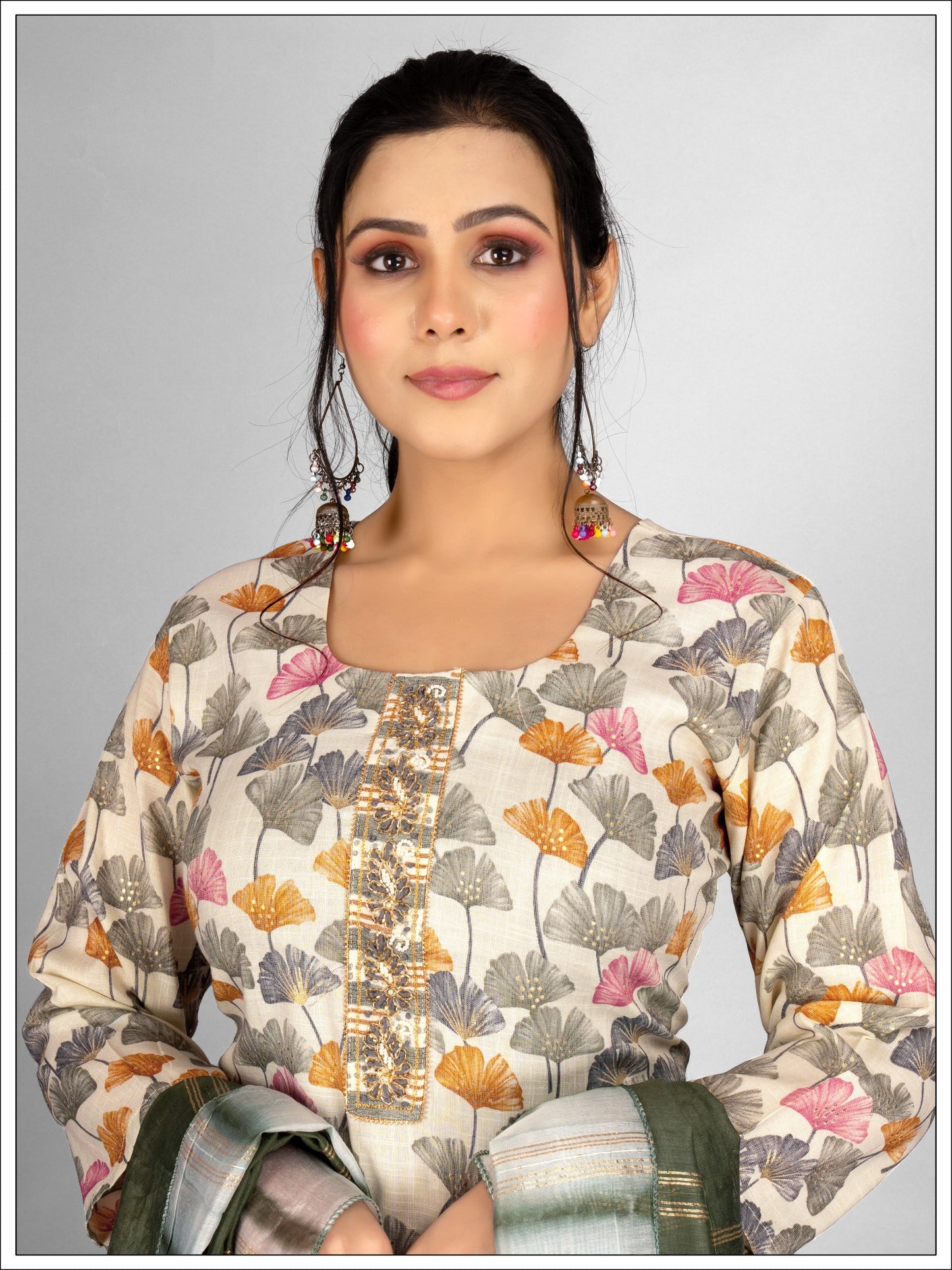 Elegant Kurti & Dupatta Pink Set