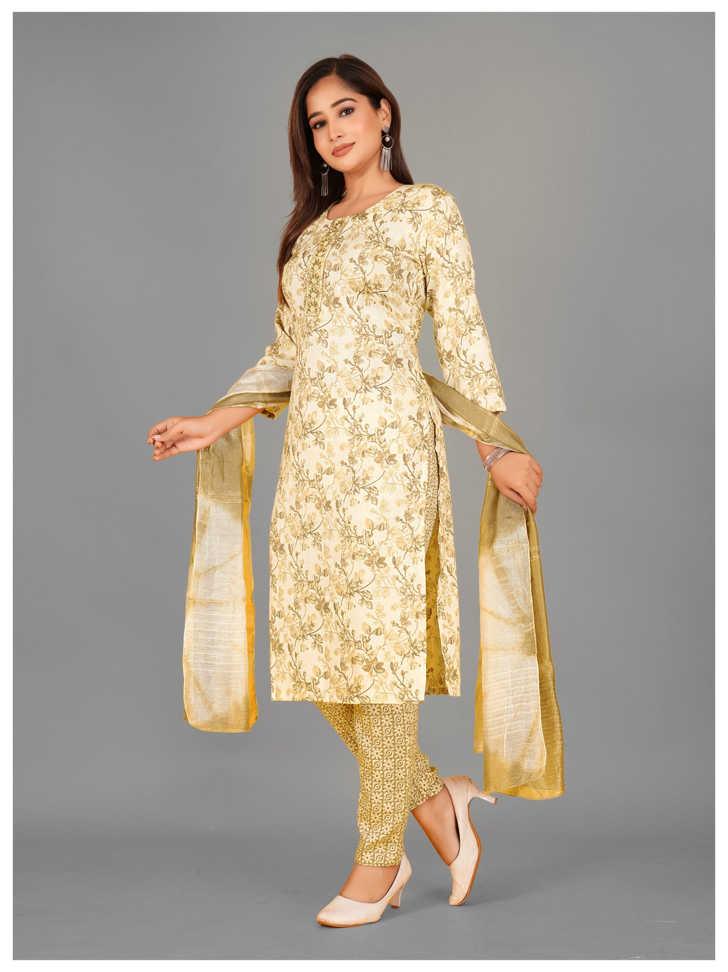 Premium Kurti Pant Dupatta Set