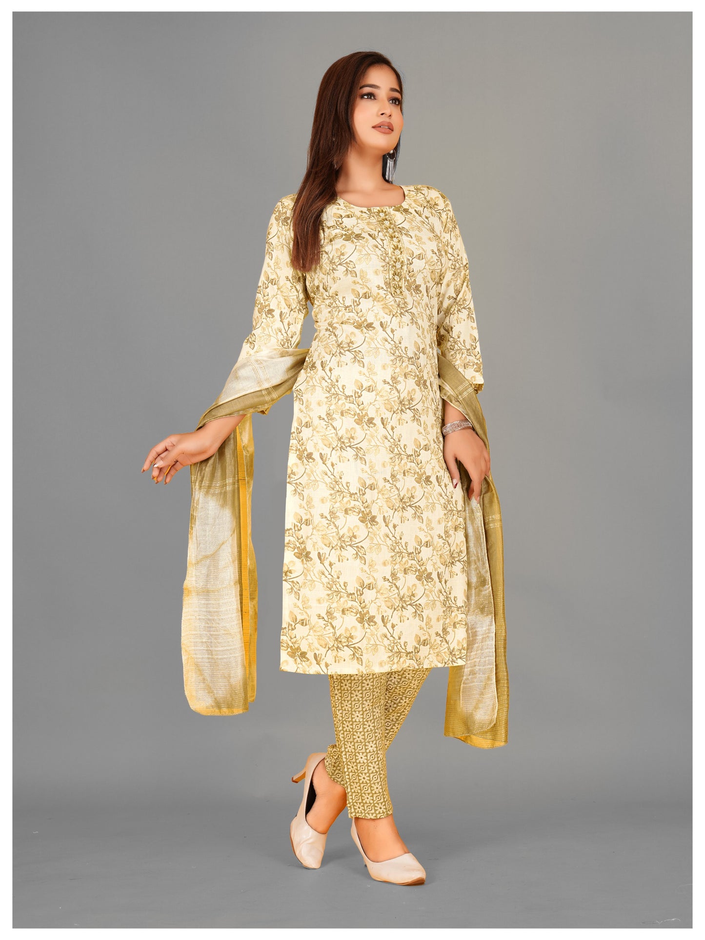 Premium Kurti Pant Dupatta Set