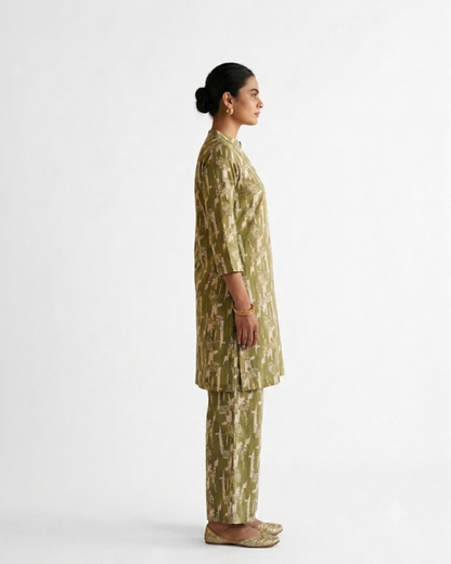Eco-Chic Printed Kurta Palazzo Co-Ord Set for Women