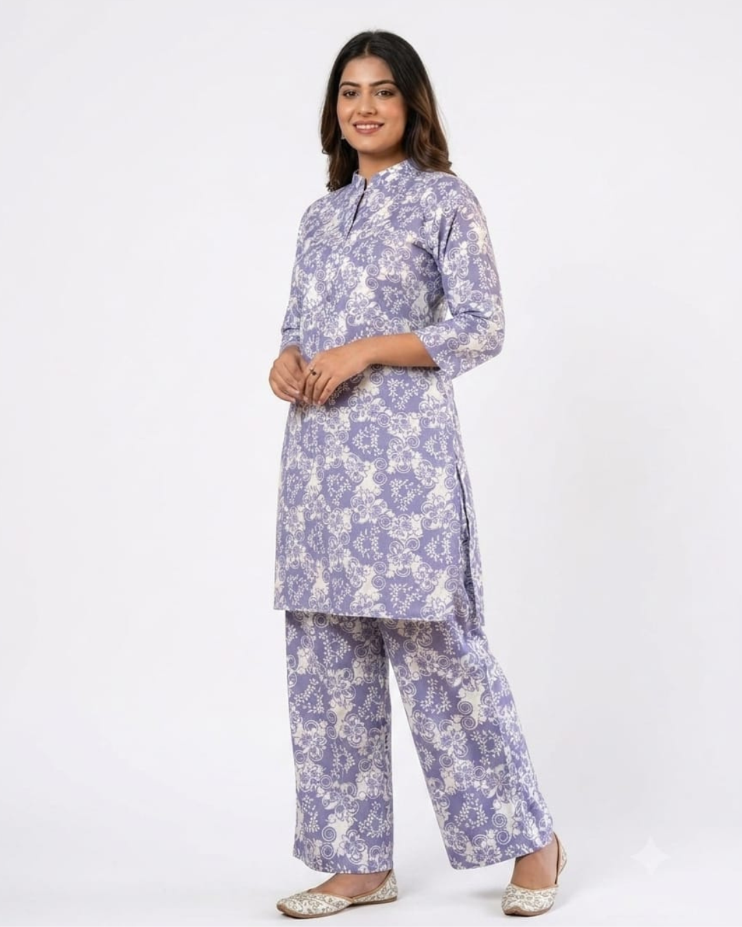 Graceful Printed Kurti with Matching Pant