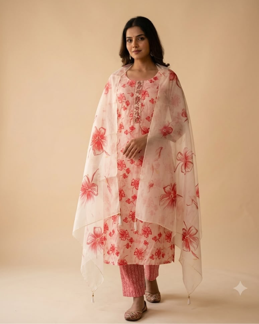 Slub Grace Kurthi Set