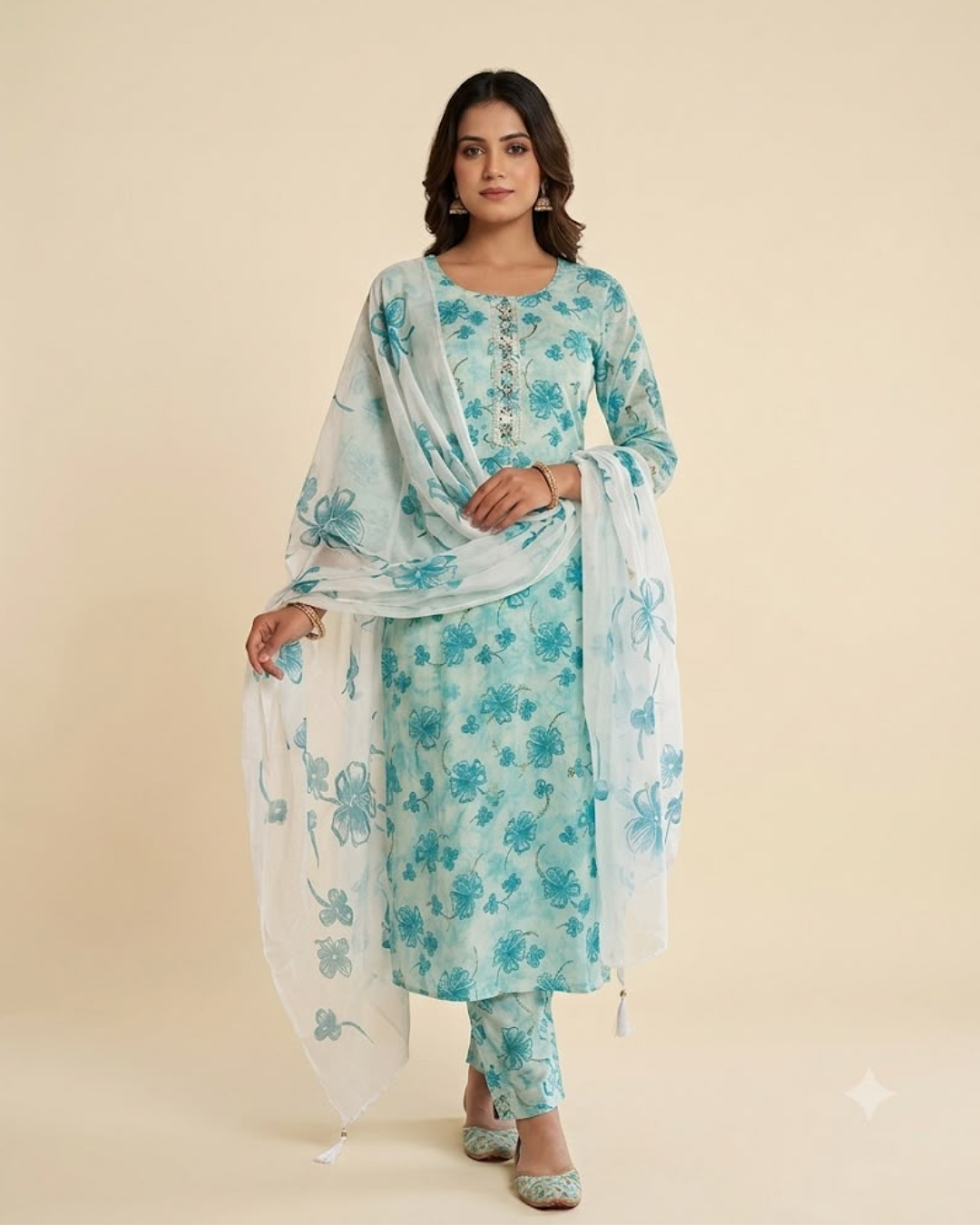 Slub Grace Kurthi Set