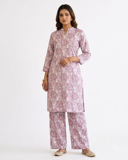 Graceful Printed Kurti with Matching Pant