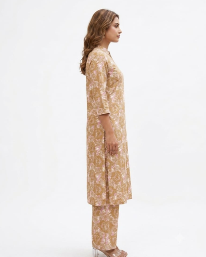 Graceful Printed Kurti with Matching Pant