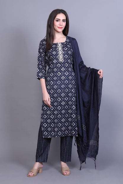 Elegant  Straight Kurta Set