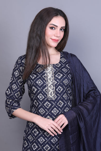 Elegant  Straight Kurta Set