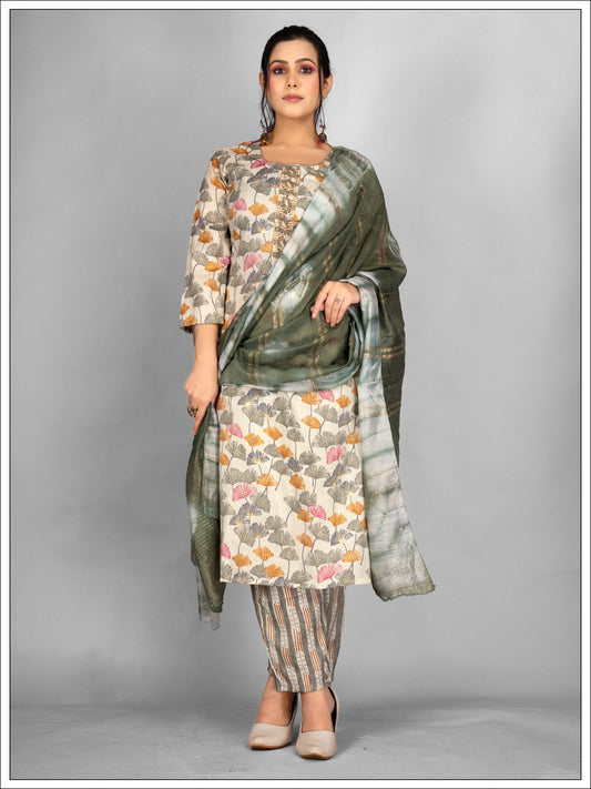 Elegant Kurti & Dupatta Pink Set