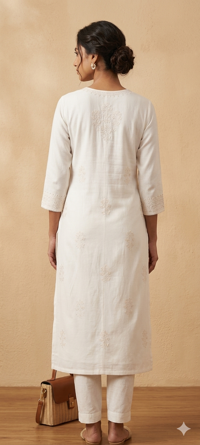 Elegant Embroidered Rayon Kurta